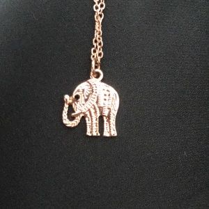 gold elephant necklace
